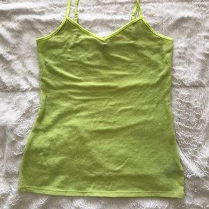 Express Neon Green/Yellow Sparkle Camisole